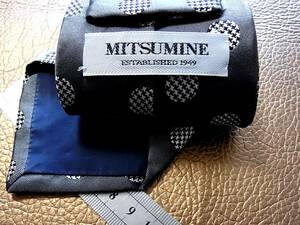 ♪№H0091良品③♪【人気の中細８．８㎝】ミツミネ【ＭＩＴＳＵＭＩＮＥ】ネクタイ♪ナロータイ♪