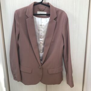 テーラードジャケット ピンクベージュ