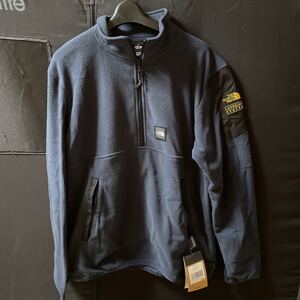 フリースジャケット ザノースフェイス THE NORTH FACE メンズ Mサイズ フリース ネイビー 刺繍ロゴ 未使用 冬物