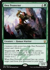 棲み家の防御者/Den Protector [DTK] タルキール龍紀伝 MTG 英語 181 H0.5Y0.5