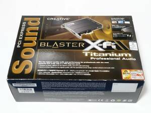[PCIe接続] Creative Sound Blaster X-FI TITANIUM SB0880 SSB-XFT-PA BOX クリエイティブ [Windows7,8,10 32/64bit対応]