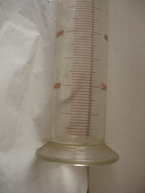 理科実験ガラス　活栓付メスシリンダー　1000-ml　ガラス器具　有機溶剤用_画像4