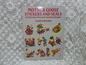 本☆洋書シールステッカー　マザーグースのお話　キャラクター40種　みMother Goose Stickers and Seals 1992 by Carolyn Bracken