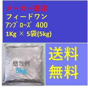 フィードワン 海産仔稚魚用 アンブローズ 400 粒大0.42~0.65(mm)2Kg × 5袋 メーカー直送