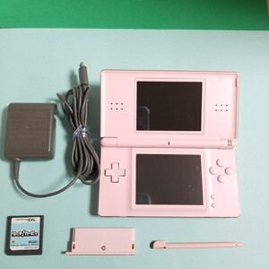ニンテンドーDS Lite ノーブルピンク+純正ACアダプタ+タッチペン+おまけソフト セット