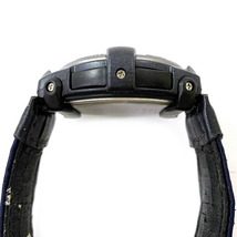 カシオ 腕時計 SHOCK RESISTANT シルバー ネイビー GT-001 1595 可動品 デジタル プラスチック_画像5