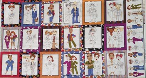 ロラライハリス Doctors & Nurses レア ハンドメイド USAコットン 医師 看護師 パネル