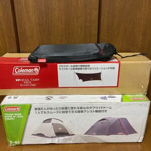 コールマンタフワイドドームiv300グレー グランドシート ヘキサタープmdxグレー 新品未使用