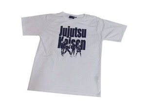 【新品】呪術廻戦 Tシャツ 半袖【L】白/ホワイト◆JK213237 じゅじゅつかいせん JUJUTSU KAISEN 東京都立呪術高等専門学校 ジャンプ アニメ