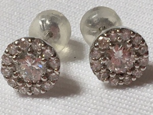 # zirconia earrings * clear 