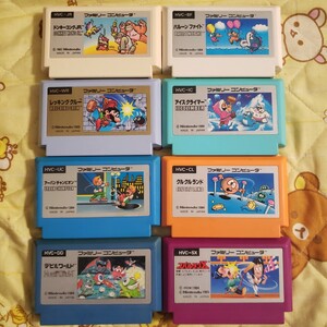 【動作確認済】Nintendo ファミコン初期8作品セット! FC版