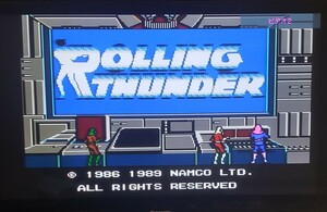【動作確認済】NAMCO ローリングサンダー ファミコン版