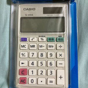 カシオ パーソナル電卓手帳タイプ 8桁 SL-300A-N (62-7070-41)