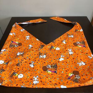 ハンドメイド リバーシブルあずま袋ビッグサイズ(落ち葉とスヌ)