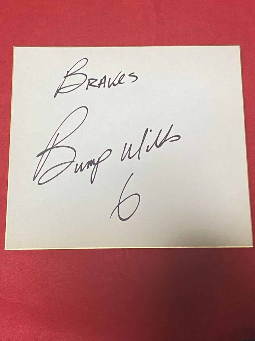 Hankyu Braves 6 Bump Virus 1984 Papel de color autografiado, béisbol, Recuerdo, Mercancía relacionada, firmar