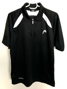 03M4949/HEAD/ヘッド/M/ブラック系/半袖ポロシャツ/シャツ/ドライ系/スポーツ/ゴルフ/テニス/陸上