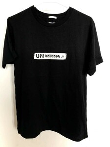 03M5299/GU/ジーユー/ブラック系/半袖Tシャツ/MTV/UN PLUGGEDコラボTシャツ/プリント