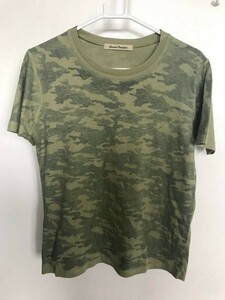 03M4880【Jaurnal Standard】ジャーナルスタンダード/半袖/クルーネック/Tシャツ/迷彩カモフラ柄/緑グリーン系/レディース/L