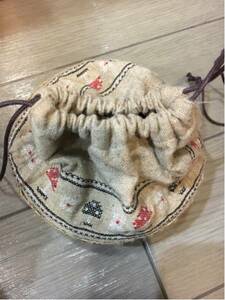 !!...100 jpy ~!!!.. . mushroom . pouch case one season USED!