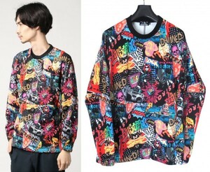 18A/W Hysteric Glamour DETROIT DOG total pattern sweat M multicolor pull over * letter pack post service shipping possible 