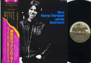 LP☆ジョージ・ソログッド-鮮烈のロックン・ローラー:帯付/トリオ,AW-25008,￥2,500,'80☆MORE GEORGE THOROGOOD AND THE DESTROYERS/W/OBI