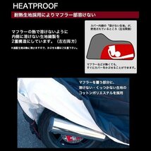 バイクカバー 溶けない 耐熱 防水 撥水 厚手 U字ロック対応 6Lサイズ_画像3