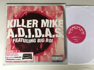 Killer Mike / A.D.I.D.A.S. feat Big Boi 12inchアナログ COLUMBIA 673856-6 03年3トラックシングル,OUTCAST