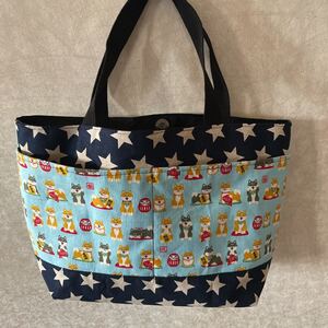 トートバッグ ハンドメイド 柴犬柄