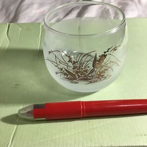 ロックグラス 500円以上複数で10%商品オマケ 飲み口直径7.5高さ7cm 金色の麦柄 60