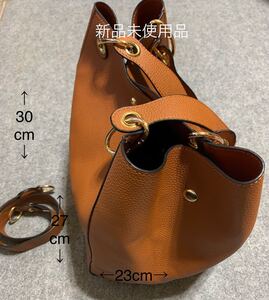 レザーショルダーバッグ(新品未使用)