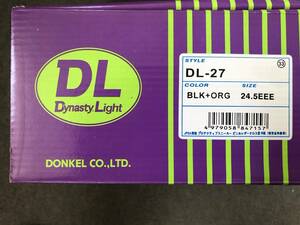 【処分品】DONKEL/ドンケル ダイナスティライト安全靴 安全シューズ　DL-27 ブラック オレンジ 24.5 EEE