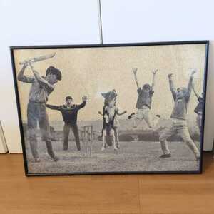 Art hand Auction [Good product] Cricket dog catching a ball and happy boys Painting Picture Puzzle picture, artwork, painting, others