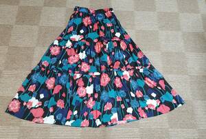  new goods free shipping US:S 160/66A JP9 number ~11 number rom and rear (before and after) KateSpade Newyork Kate Spade New York bai knee floral tia-do skirt 