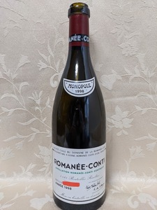 1998 DRC ロマネコンティ　1998 Romanee-Conti　空瓶　瓶　ボトル　ドメーヌ・ド・ラ・ロマネ・コンティ