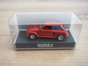 ノレブ　ルノー　5　ターボ　ミニカー　1980　NOREV　RENAULT　TURBO　赤　レッド