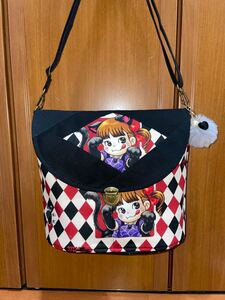 ペコちゃん柄ハンドメイドショウルターバッグ ラスト一つ 値下げ相談お断りします。