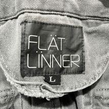 FLAT LINNER (フラットライナー) 切り替え コーデュロイ 六分 パンツ (L) GRAY | Mens メンズ グレー ショート ハーフ_画像3