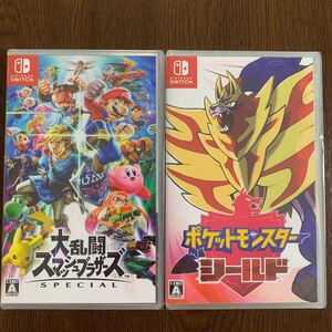 新品未開封 シュリンク付 大乱闘スマッシュブラザーズSpecial ポケモンシールド 2点セット