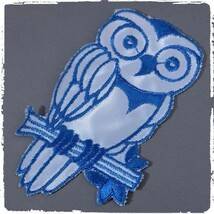 NO11 フクロウ 梟 オウル owl ビンテージ ワッペン パッチ ロゴ エンブレム アップリケ アメリカ 輸入雑貨_画像1