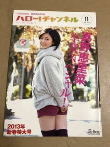 (^^) 雑誌 ハローチャンネル　2012年Vol.11 表紙 真野恵里菜