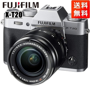  Fuji Film FUJIFILM X-T20 18-55mm линзы комплект серебряный беззеркальный однообъективный камера б/у 