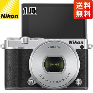 ニコン Nikon J5 レンズキット シルバー ミラーレス 一眼レフ 中古