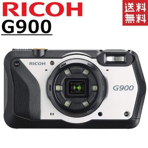 Ricoh Ricoh G900 White Commercial Digital Camera Водонепроницаемая / пыль / пыль -резистентная конструкционная площадка Конструкционная площадка Компактная камера цифровой камеры Используется камера камеры цифровой камеры.