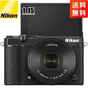 ニコン Nikon 1 J5 10-30mm 標準パワーズームレンズキット ブラック ミラーレス一眼 カメラ 中古