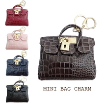 ■MINI BAG CHARM■ミニバッグ型バッグチャーム■ブラック■黒/キーホルダー/ノーブランド/ゴールド/名刺入れ/カードケース/キーリング_画像2