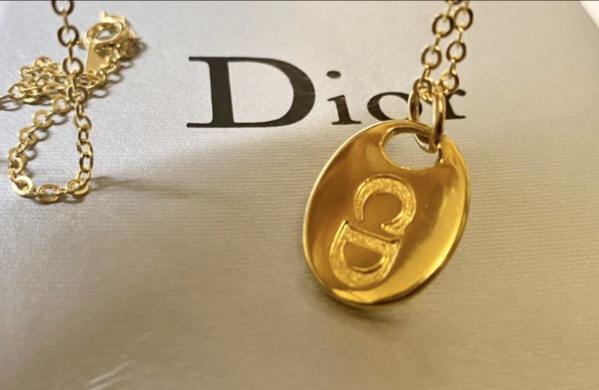 格安即決 Dior ディオール ネックレス ゴールド ムーンチャーム 三日月