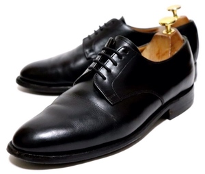 a5 即決落札 Lloyd Footwear 6E 24.5㎝ ビジネスシューズ プレーントゥ ブラック 黒 レザー 本革 ロイドフットフェア 送料無料!