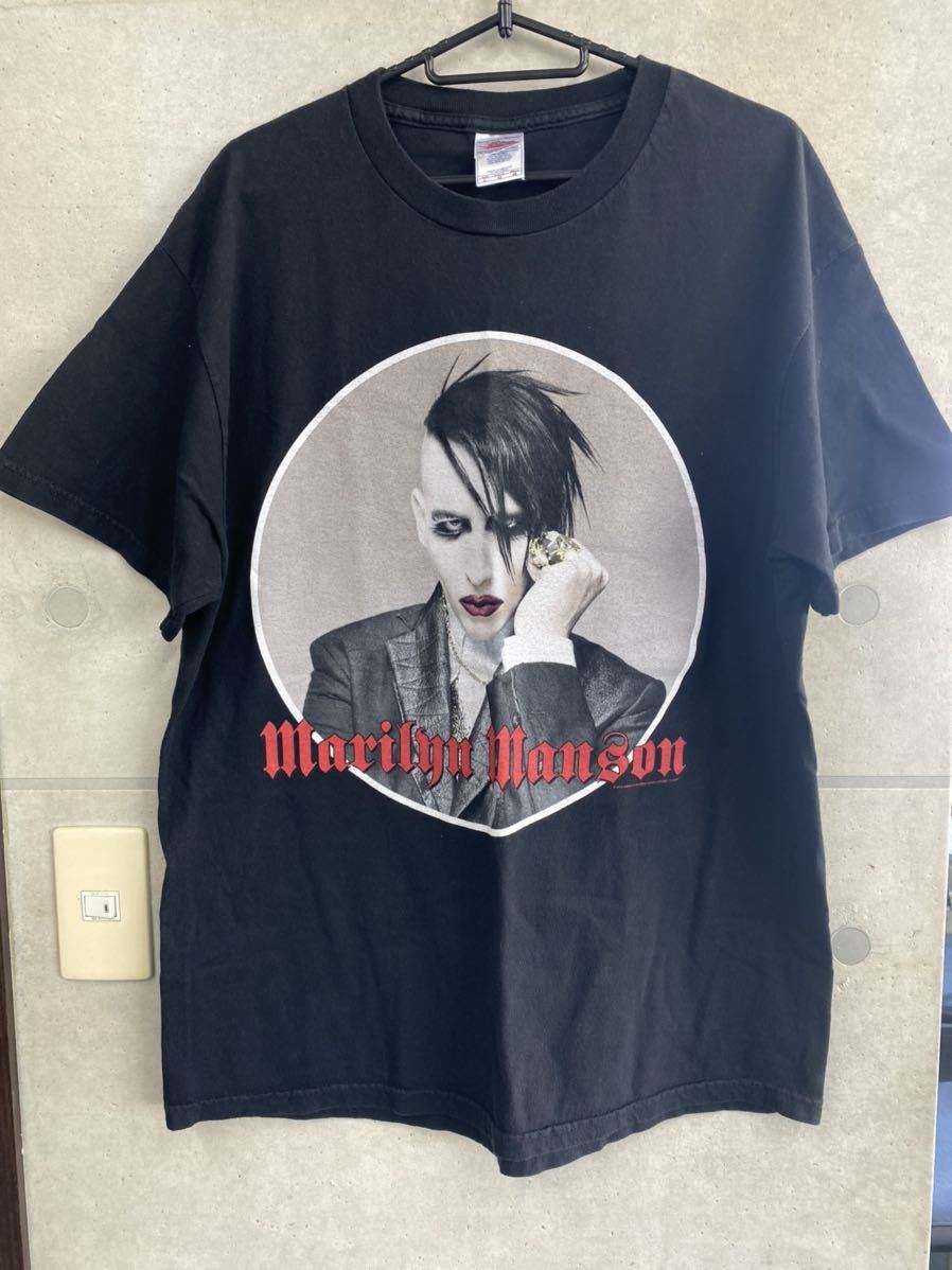 最新人気 00s Marilyn 古着- ビンテージ Manson バンド バンドTシャツ