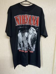 niruva-na.. футболка черный Cart ko балка n размер XL частота T NIRVANA USA производства KURT COBAIN футболка 