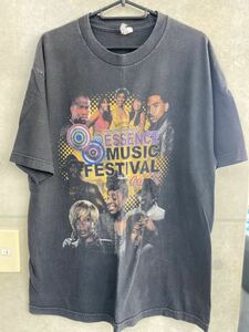 激レア　ESSENCE MUSIC FES Tシャツ　ヴィンテージ　サイズL R＆B ブラック　HIPHOP バンドTシャツ 